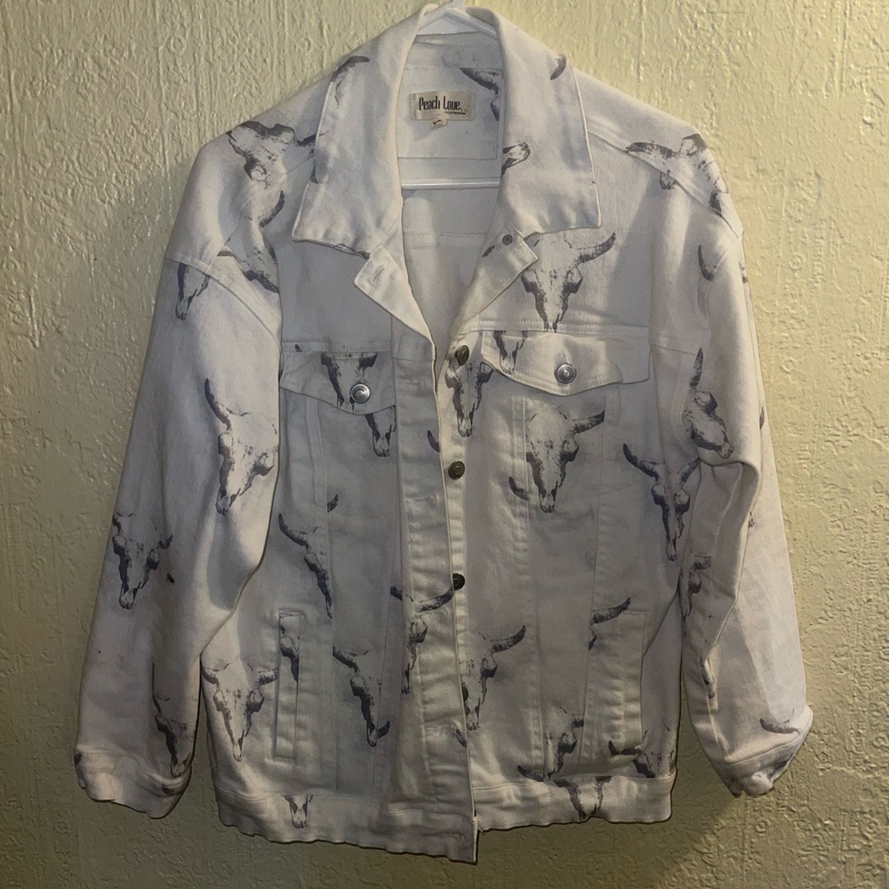 WHITE DENIM JACKET